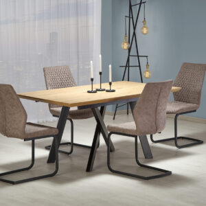 Capital Extendable Dining Table – Oak / Black