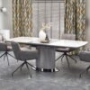 5905248124936_1 Dancan Ceramic Extendable Dining Table – Marble Effect