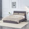 Padva Upholstered Storage Bed (Grey)