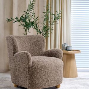 Claudio Bouclé Lounge Chair