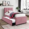 cbc3f404fc7ec66ac0d68b868414393d Russo Velvet Bed with Trundle – 90×200 cm