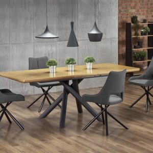 Derrick Extendable Dining Table – Oak Finish